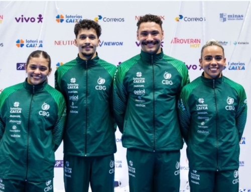 CBG apresenta atletas que representarão a ginástica de trampolim do Brasil nos Jogos Olímpicos de Paris
