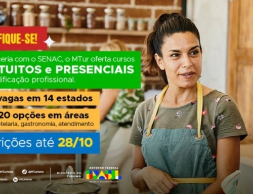 MTur abre inscrições para cursos presenciais gratuitos de qualificação profissional em parceria com o Senac